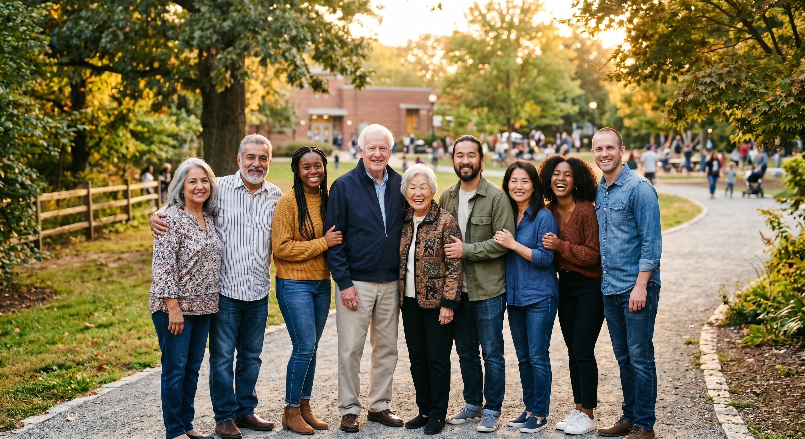 Diverse community of people
